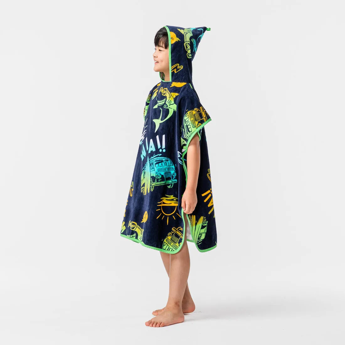 Kids’ Surf Poncho 500 (110 to 135 cm) - Surfy