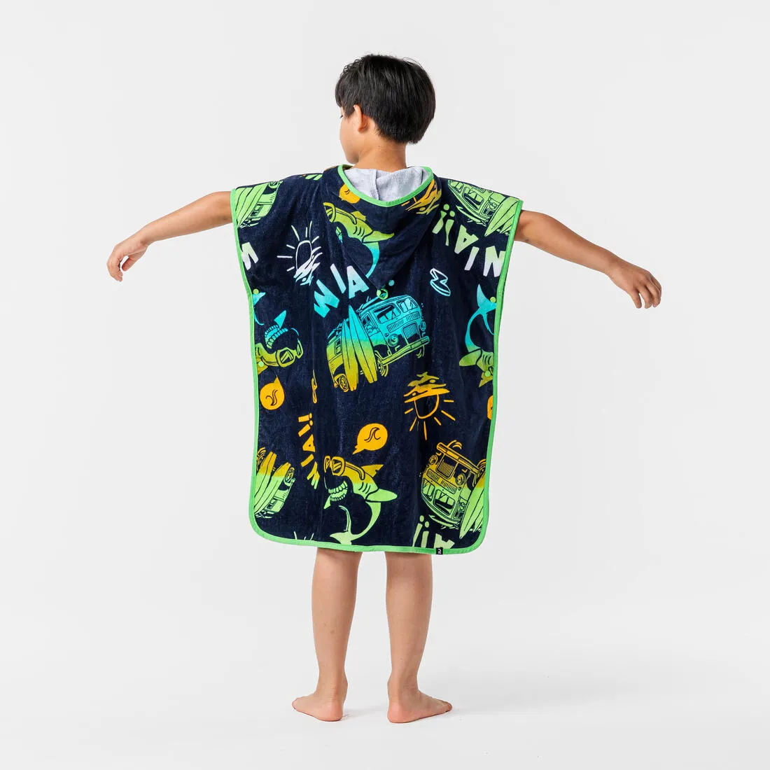 Kids’ Surf Poncho 500 (110 to 135 cm) - Surfy