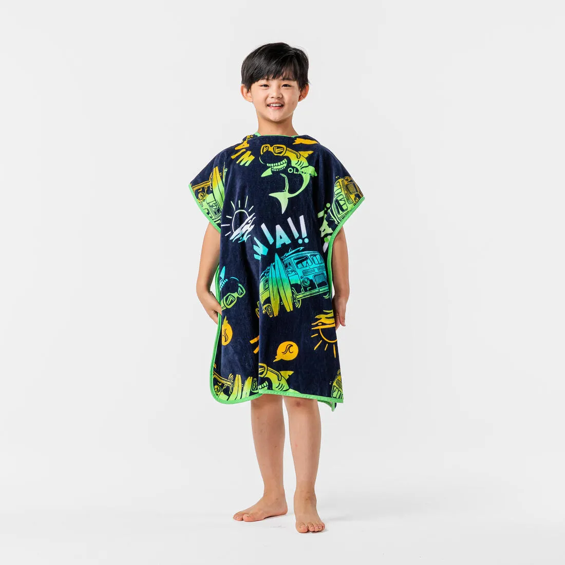 Kids’ Surf Poncho 500 (110 to 135 cm) - Surfy