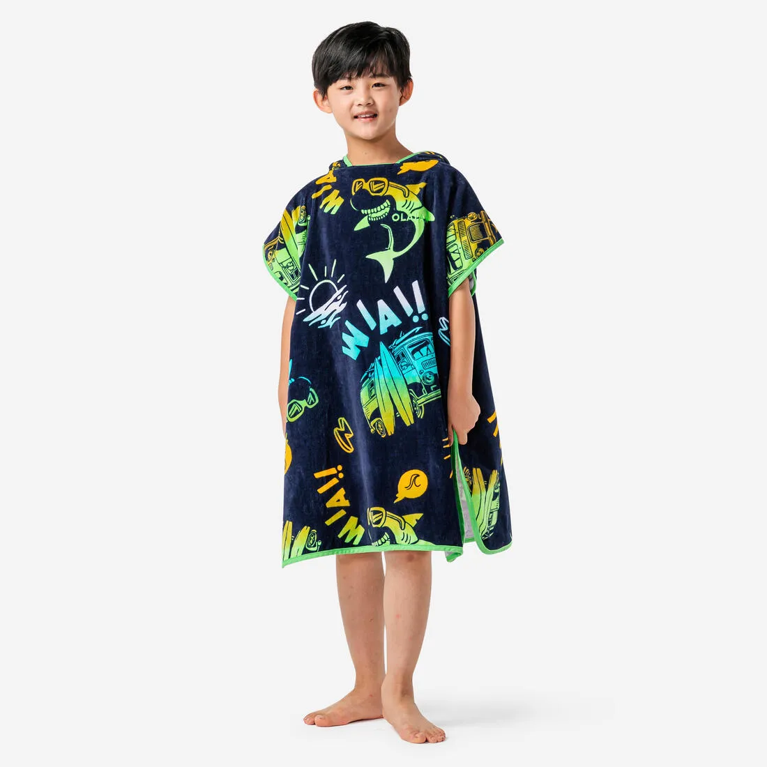 Kids’ Surf Poncho 500 (110 to 135 cm) - Surfy