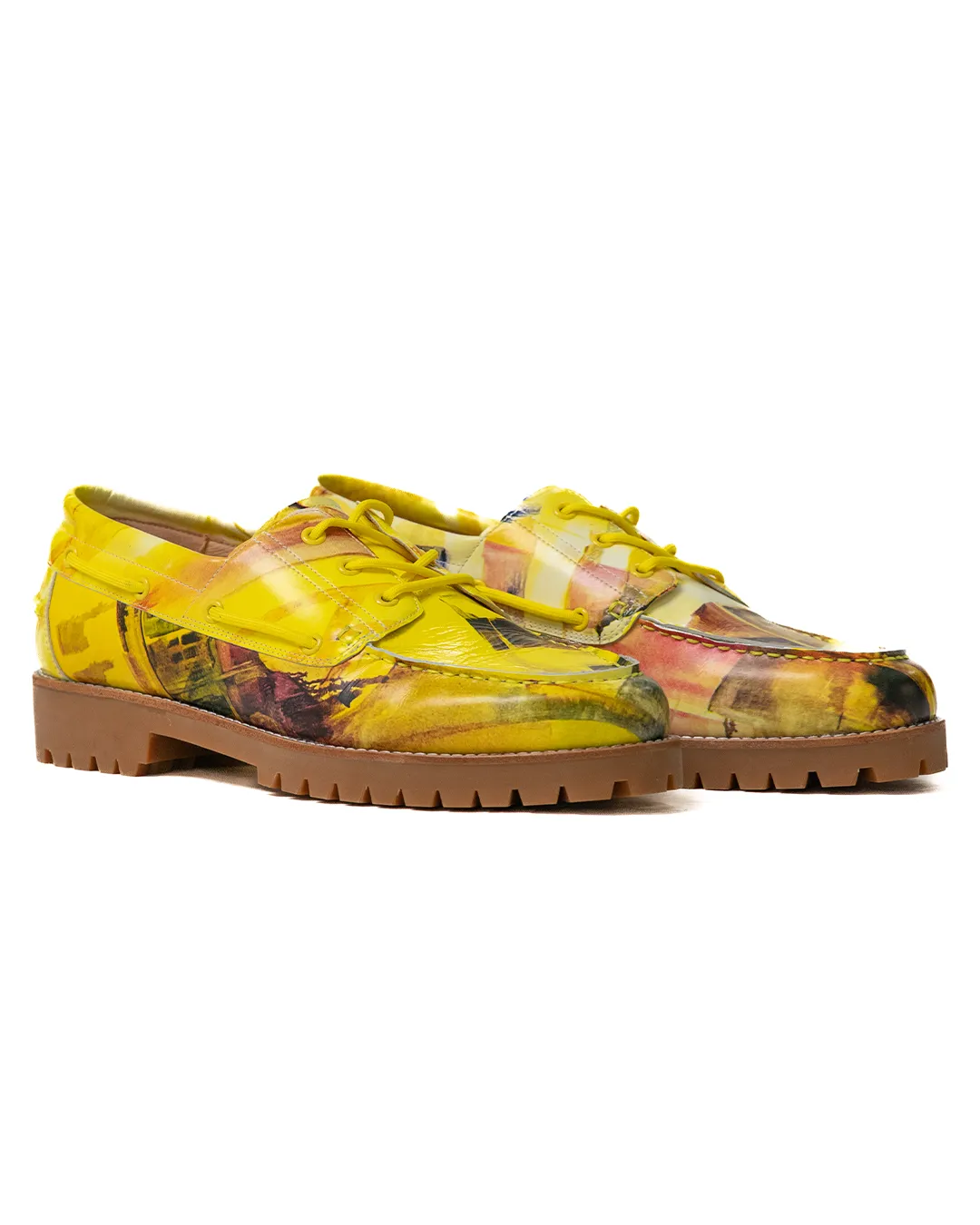KidSuper Painted Lug Loafer Yellow