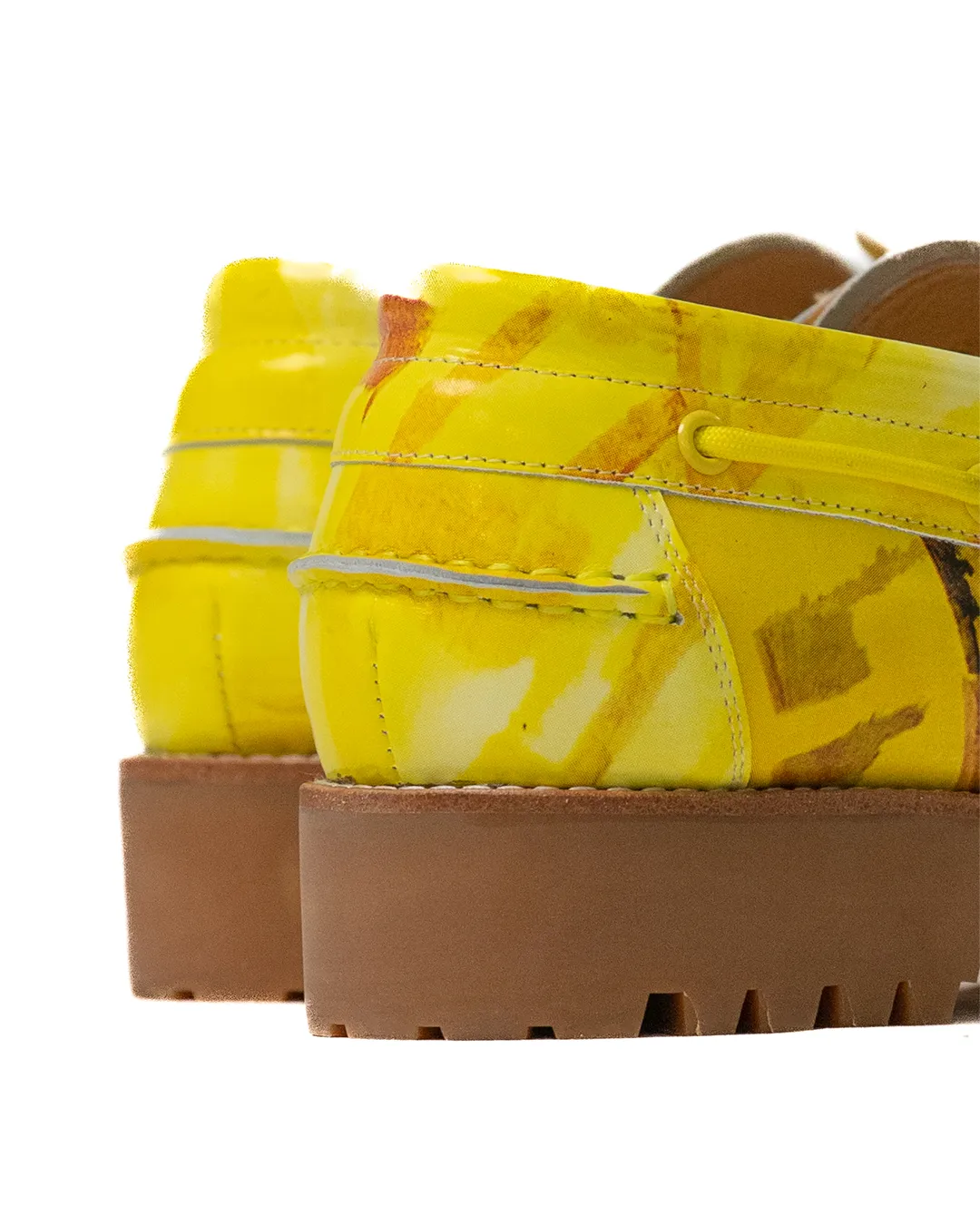 KidSuper Painted Lug Loafer Yellow