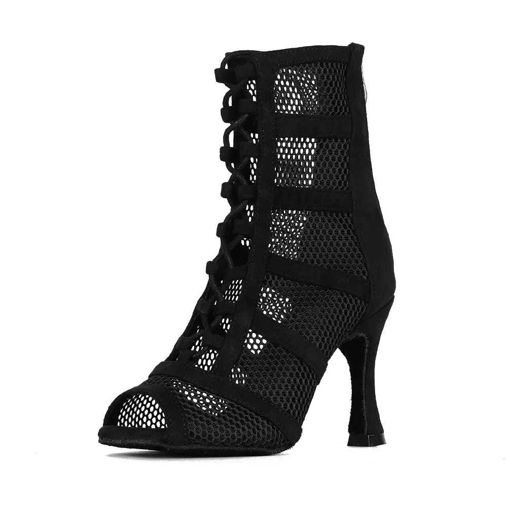 Leana noir -  Paire à la demande - Talons évasés