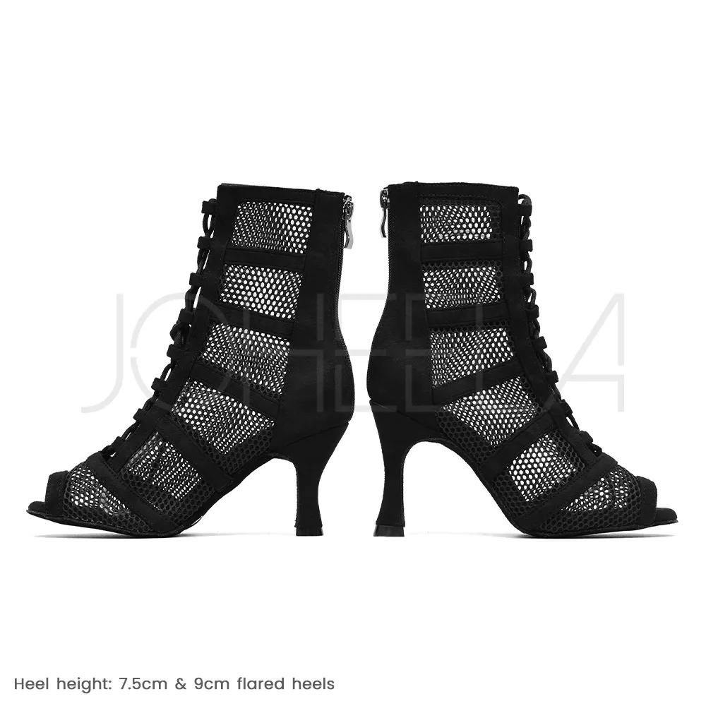Leana noir -  Paire à la demande - Talons évasés