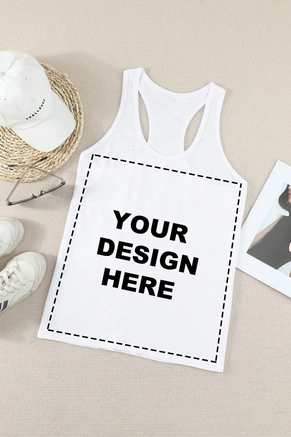 Letters Sunflower Graphic Tank Top