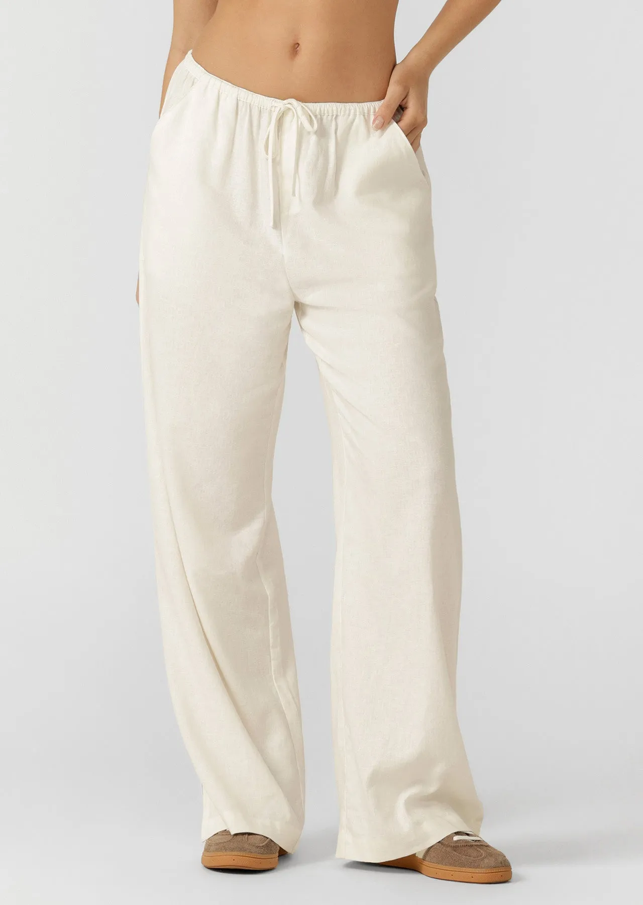 Linen Lounge Pants | Porcelain