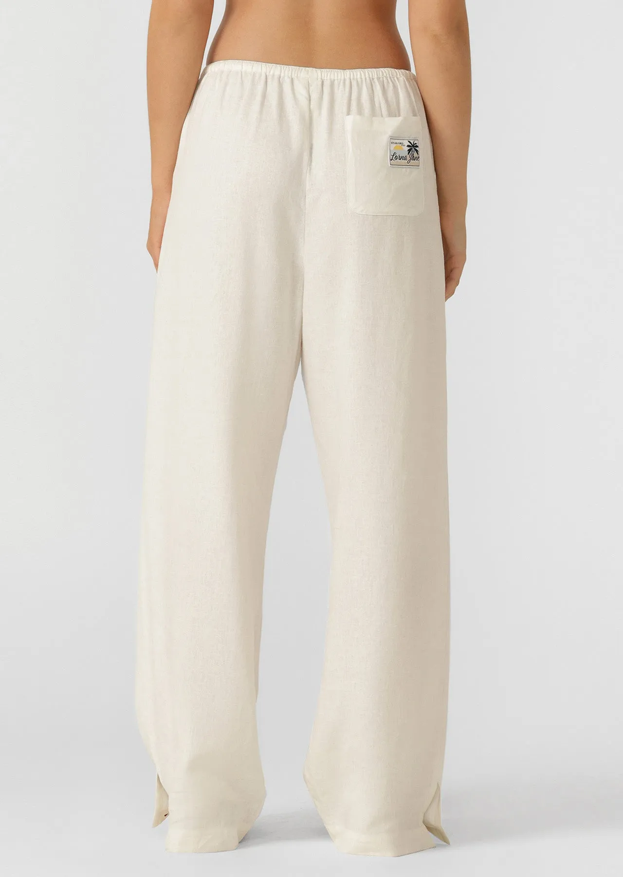 Linen Lounge Pants | Porcelain
