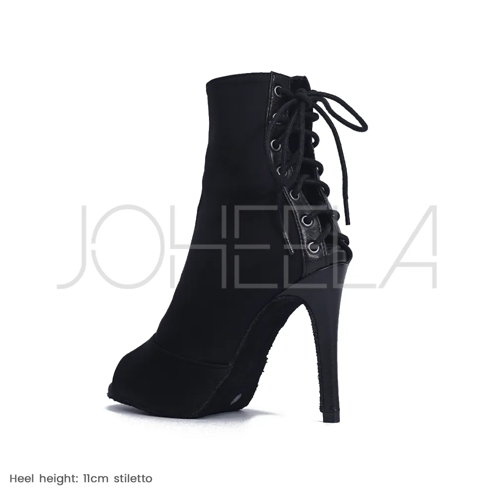 Louane noir - Talons stilettos slim - Prête à expédier