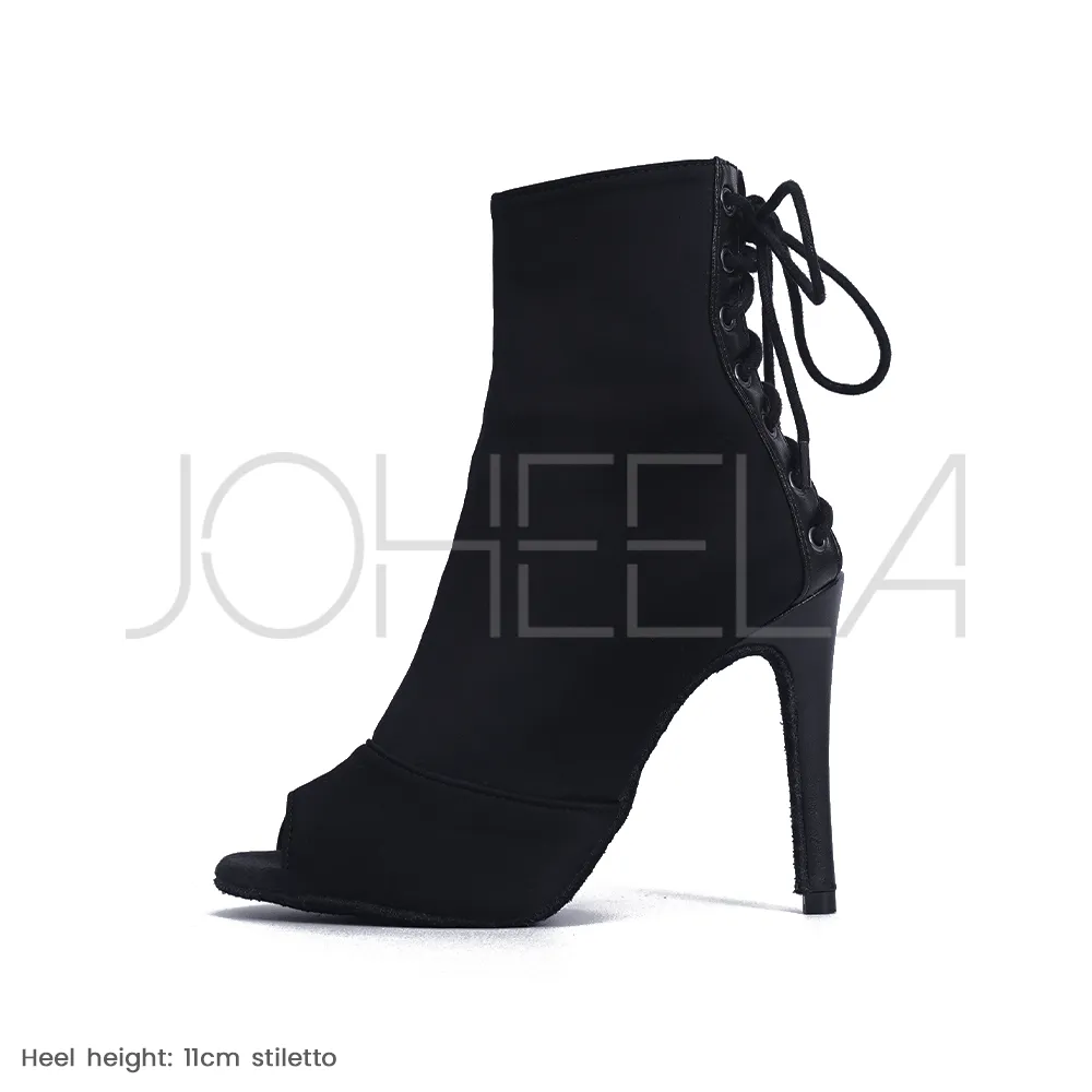 Louane noir - Talons stilettos slim - Prête à expédier