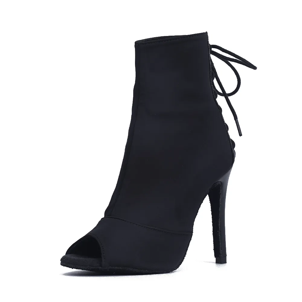 Louane noir - Talons stilettos slim - Prête à expédier