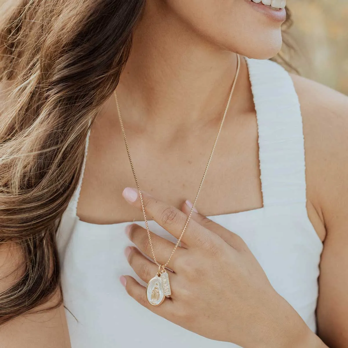 Lourdes Miraculous Mary Necklace