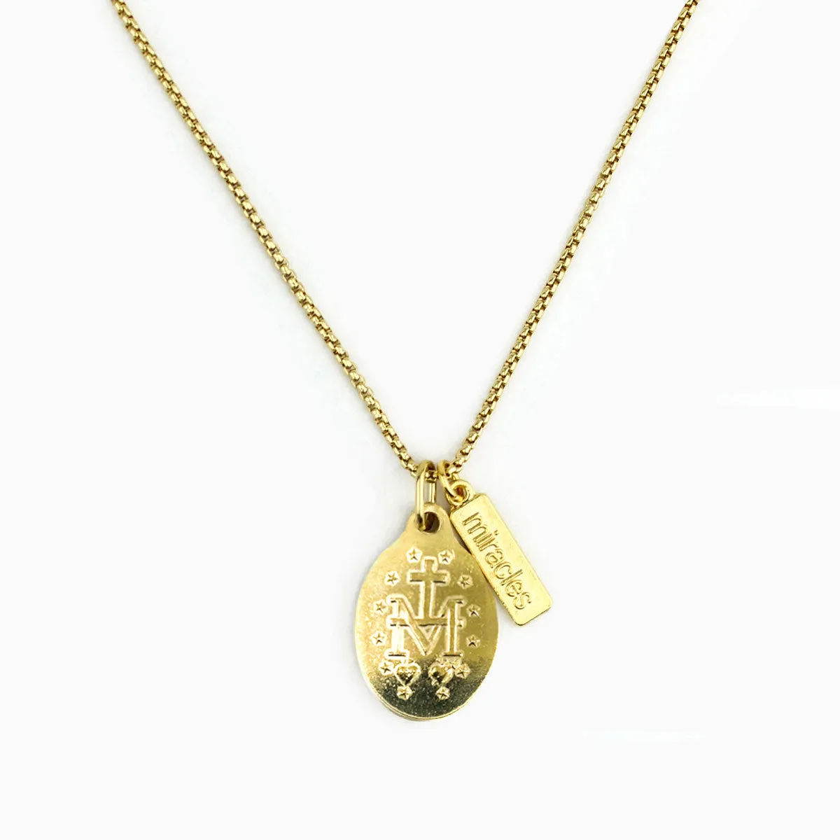 Lourdes Miraculous Mary Necklace