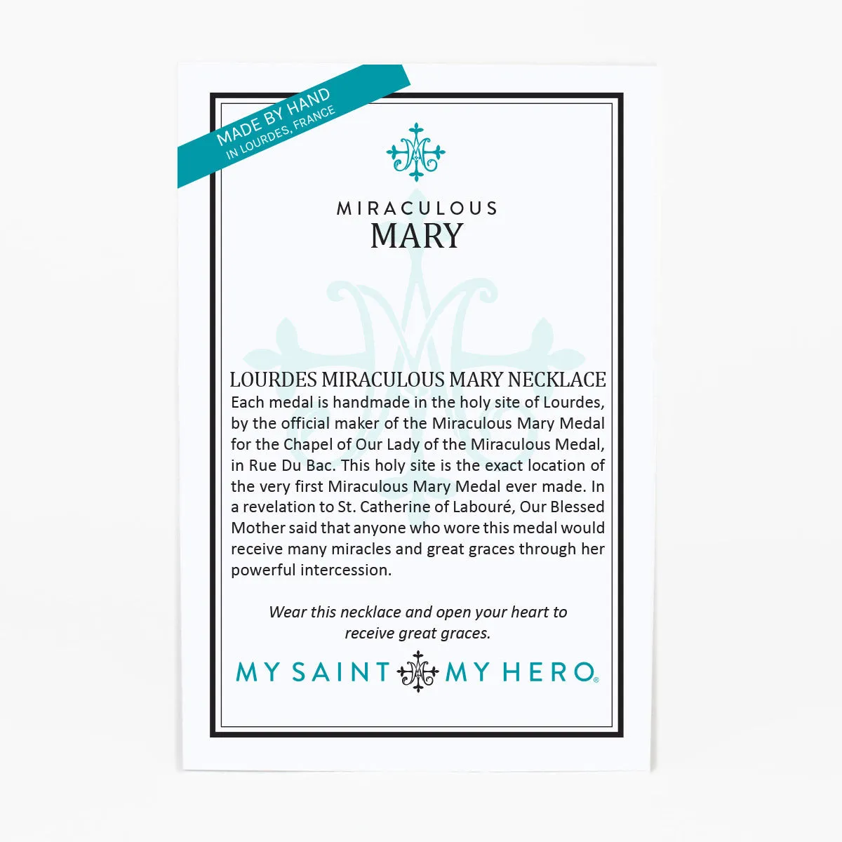 Lourdes Miraculous Mary Necklace