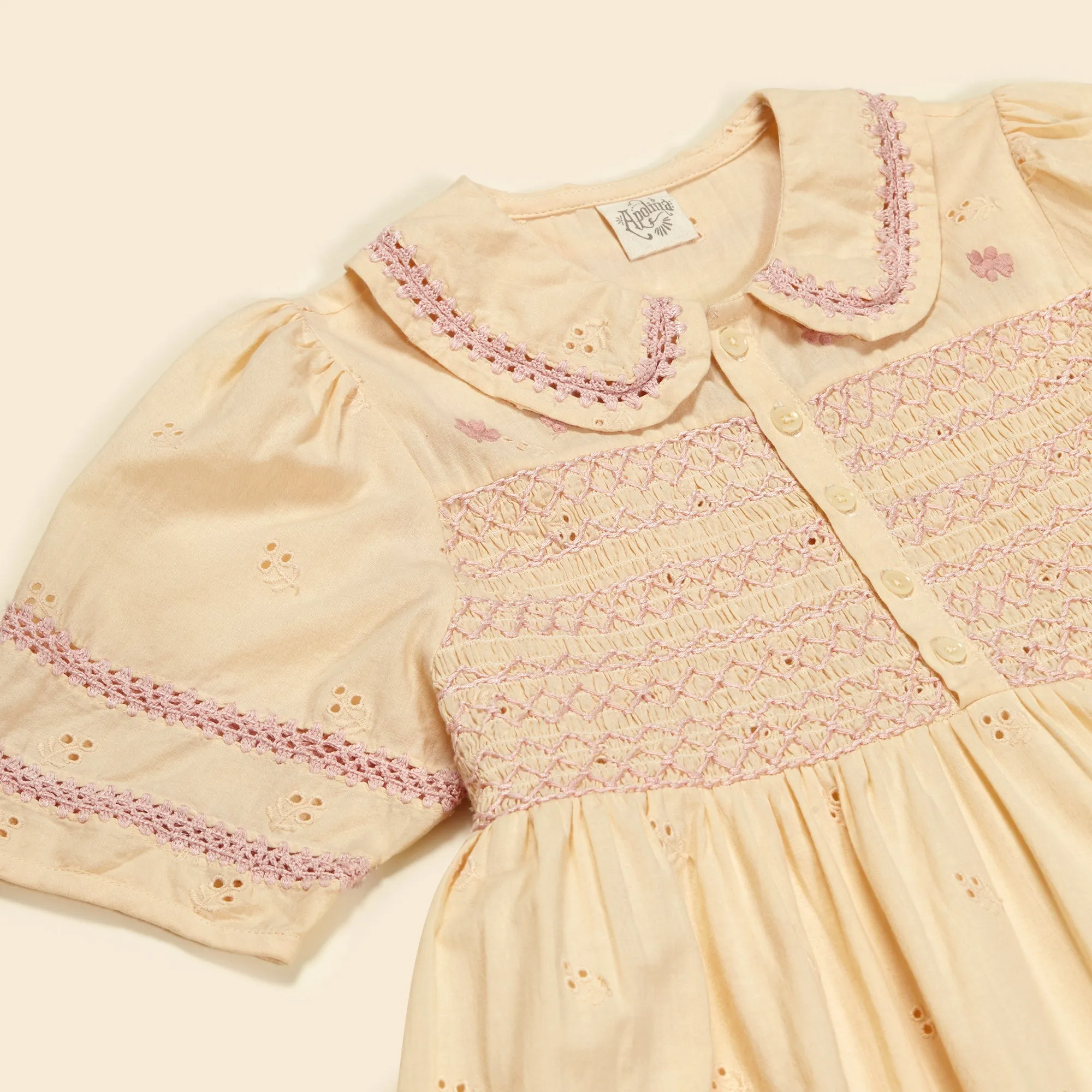 Lucie Dress - Milk Broderie Anglaise