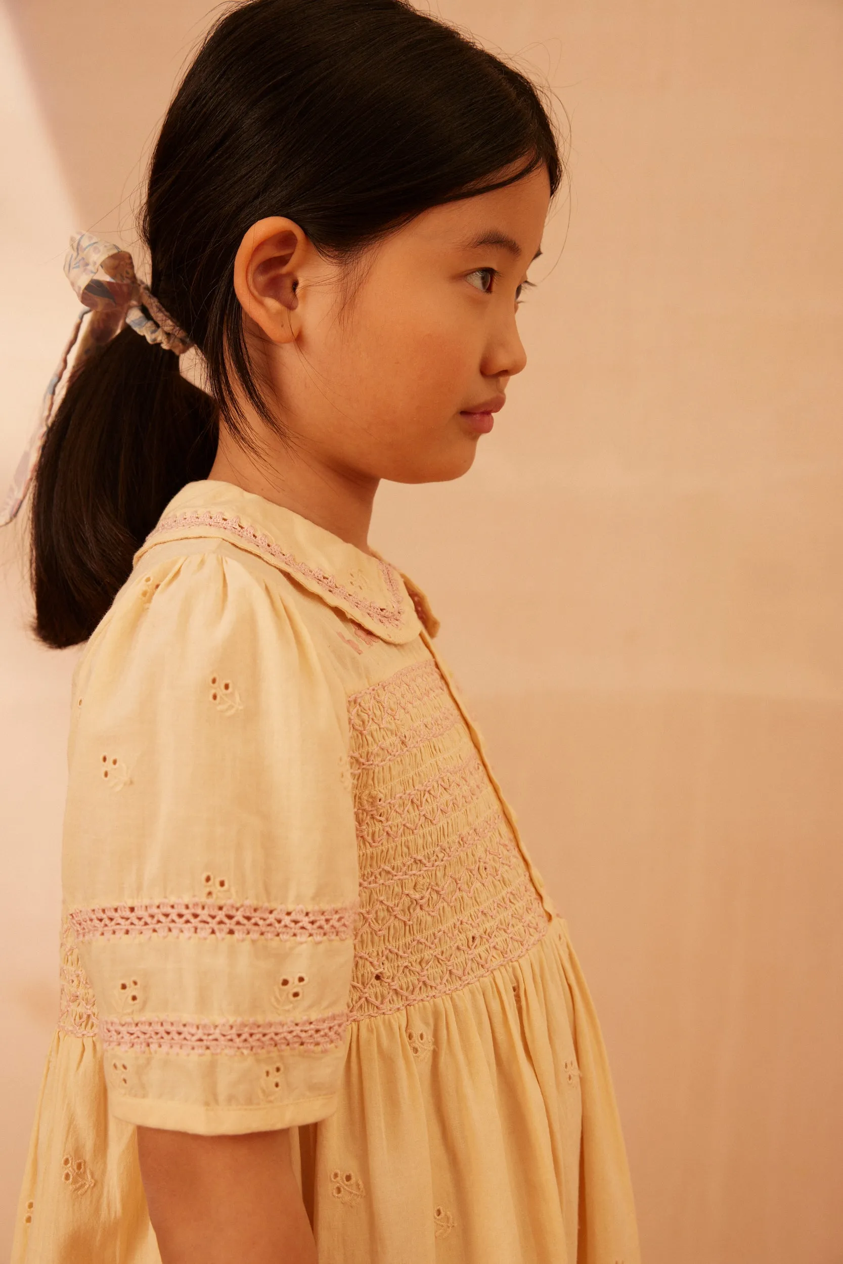 Lucie Dress - Milk Broderie Anglaise