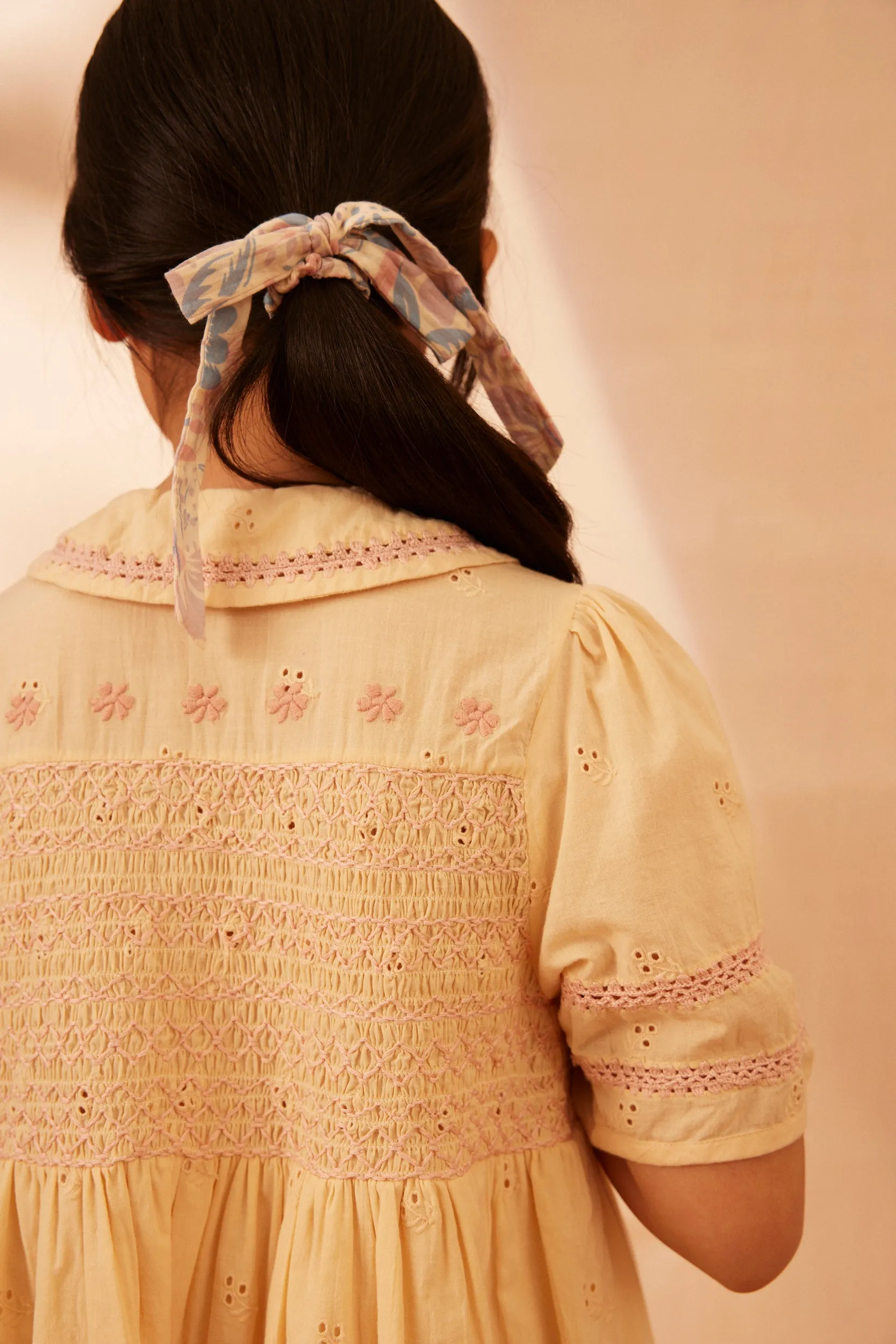 Lucie Dress - Milk Broderie Anglaise