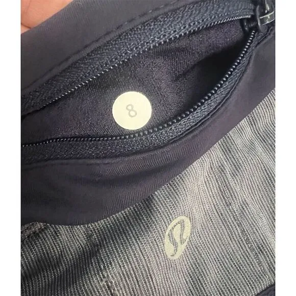 Lululemon Women's Pleated Pace Setter Skirt Size 8 Gray with Built-in Shorts