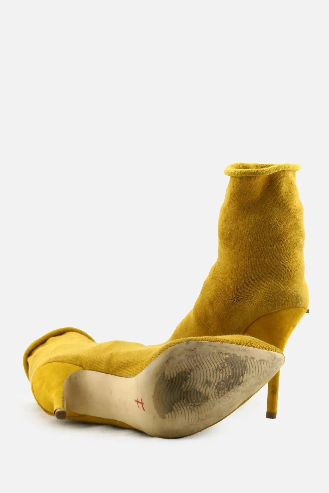 Mackinj Stilettos Heels Sock Boots | Suede