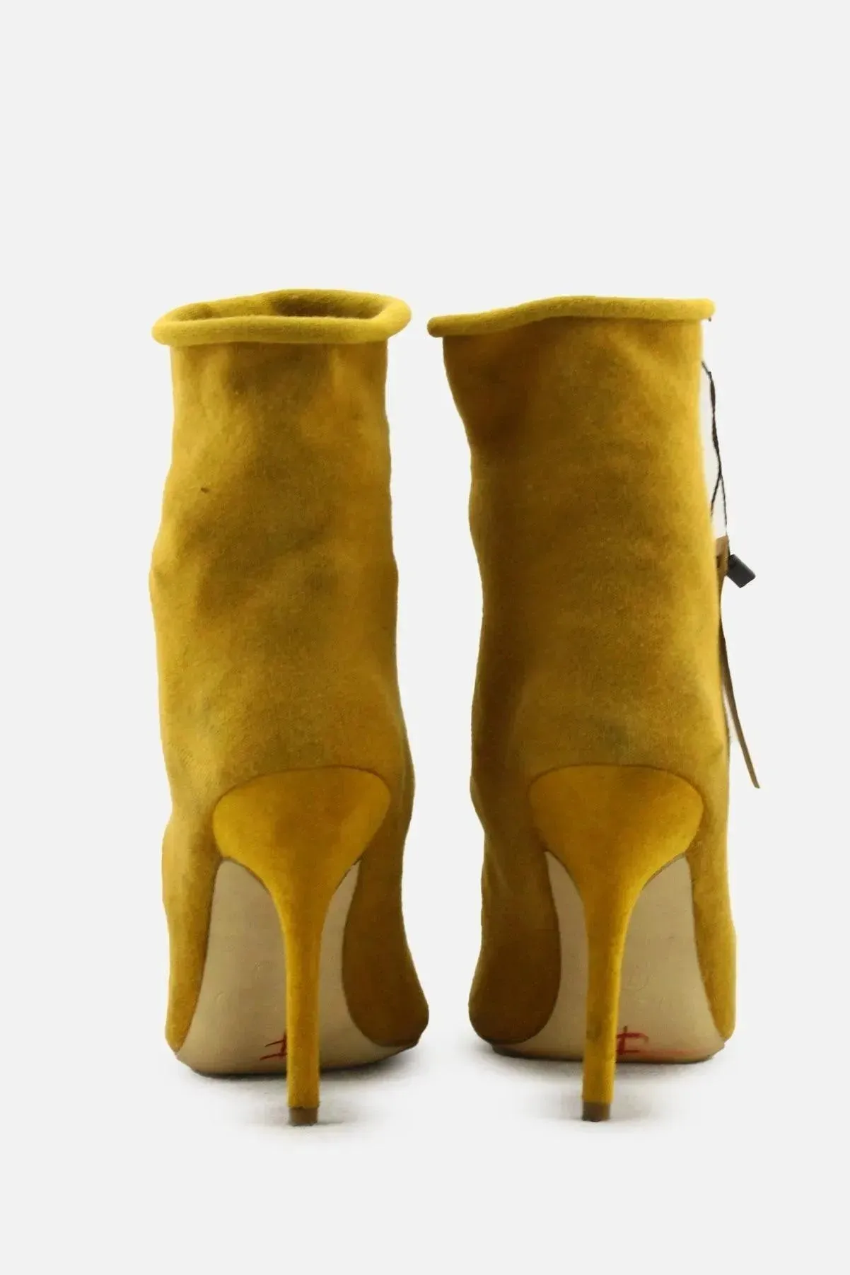 Mackinj Stilettos Heels Sock Boots | Suede