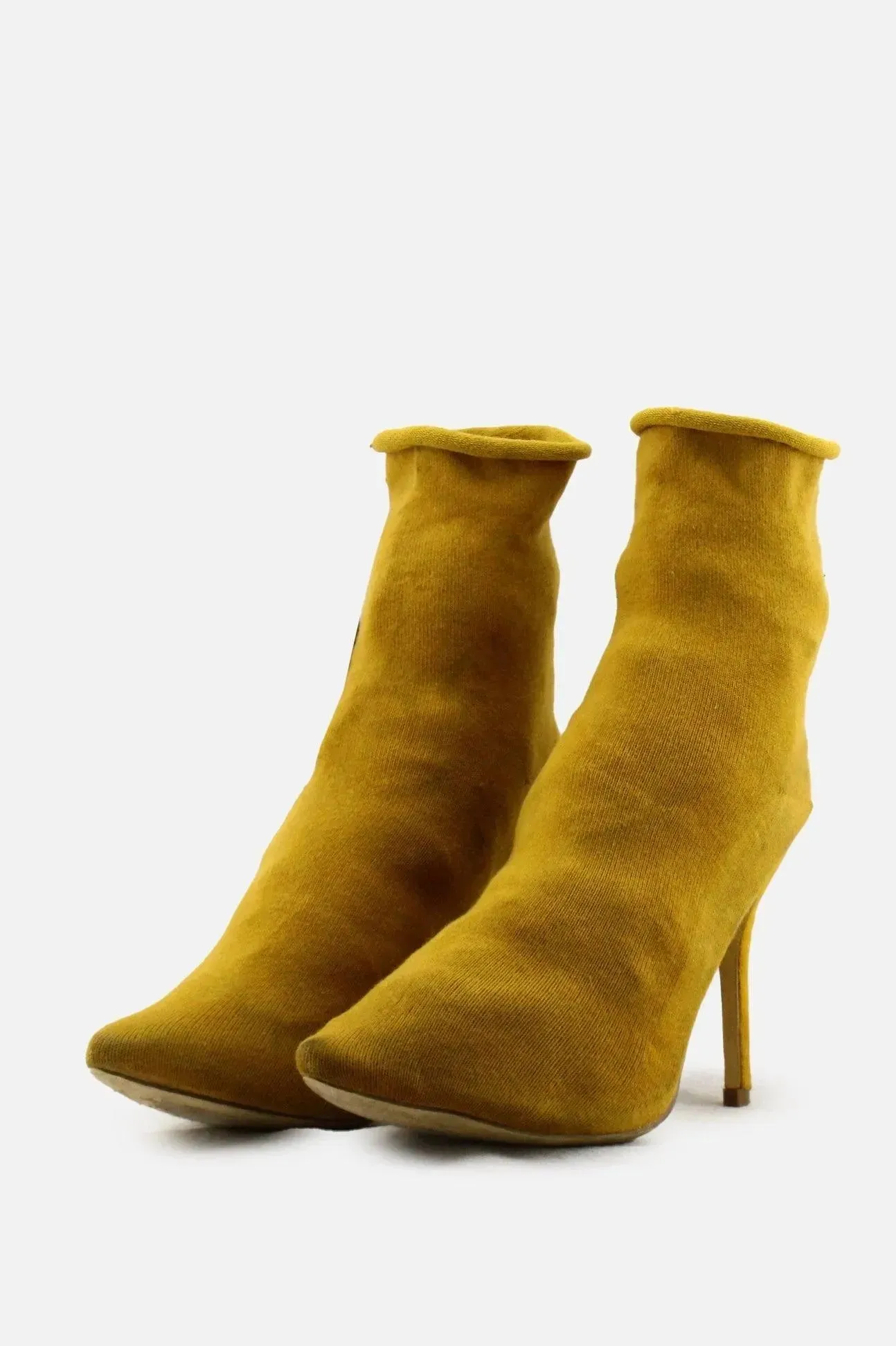 Mackinj Stilettos Heels Sock Boots | Suede