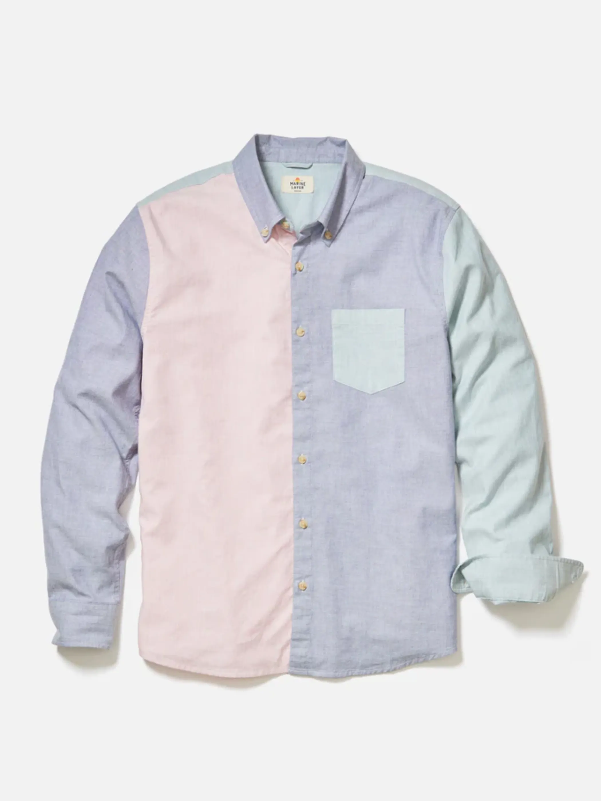 Marine Layer California Oxford - Multi Colorblock