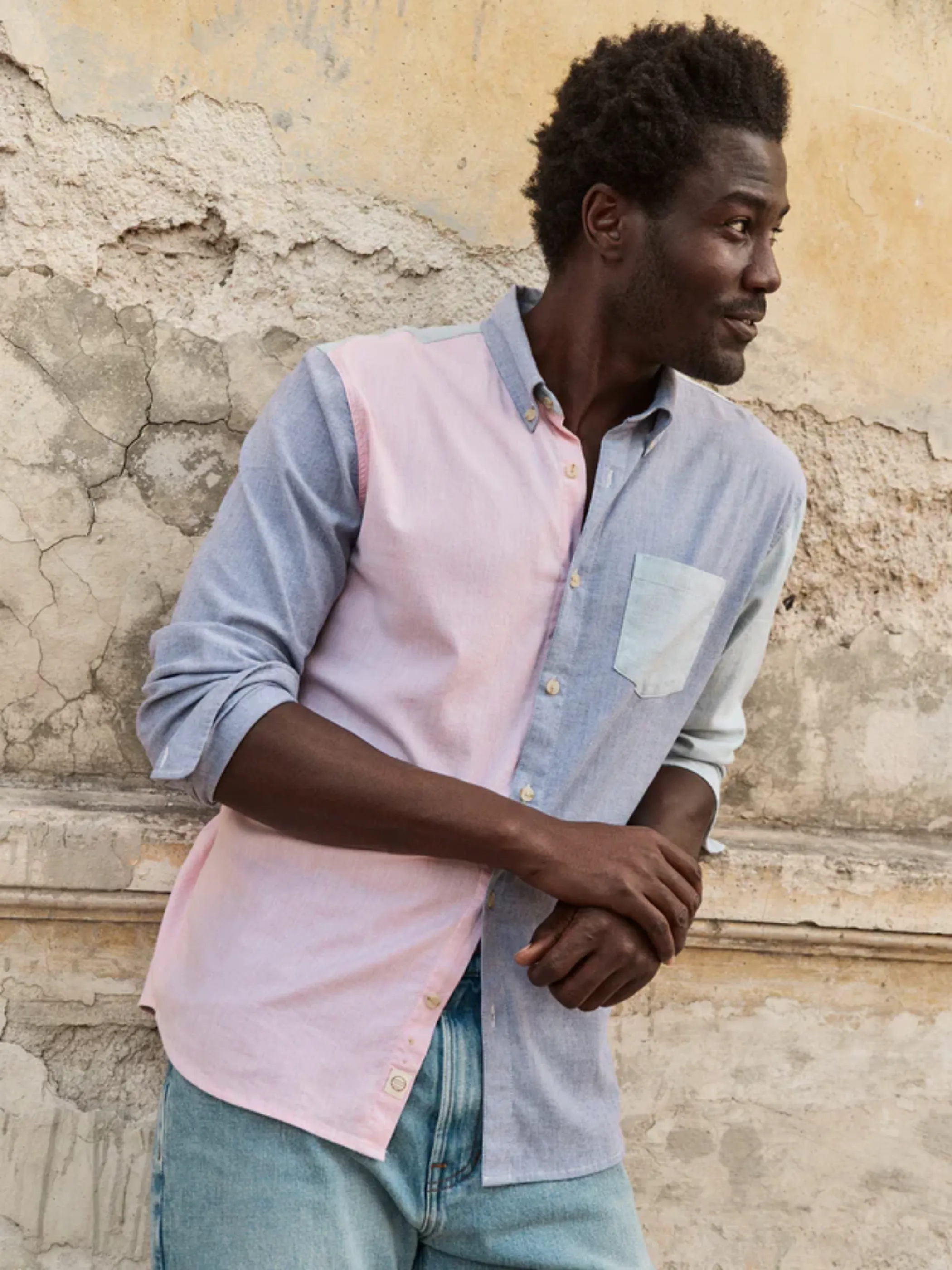 Marine Layer California Oxford - Multi Colorblock