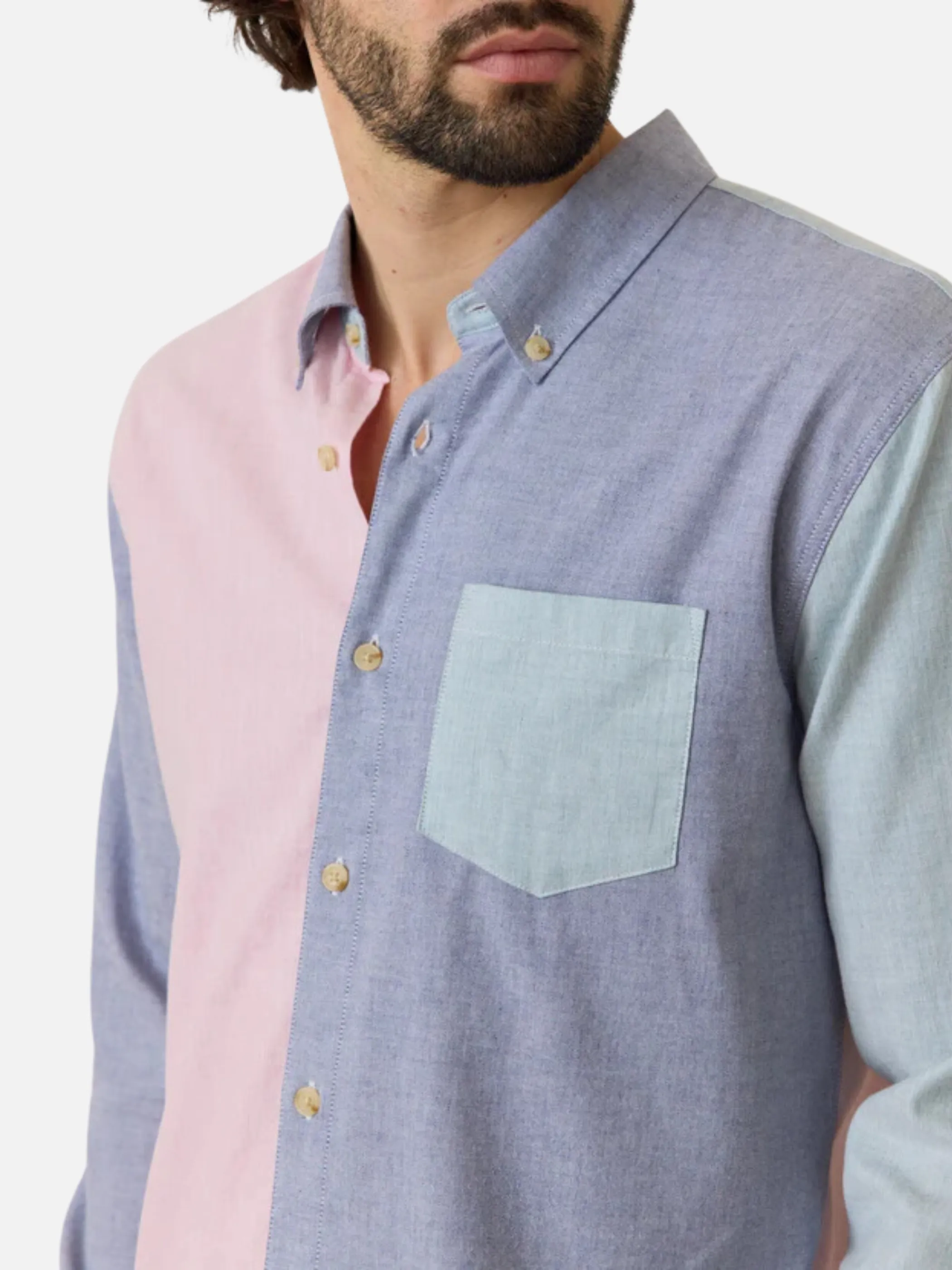 Marine Layer California Oxford - Multi Colorblock