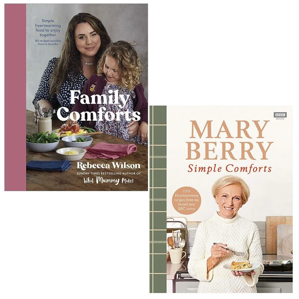 Mary Berry's Simple Comforts, Family Comforts Simple, Rebecca Wilson 2 Books Set