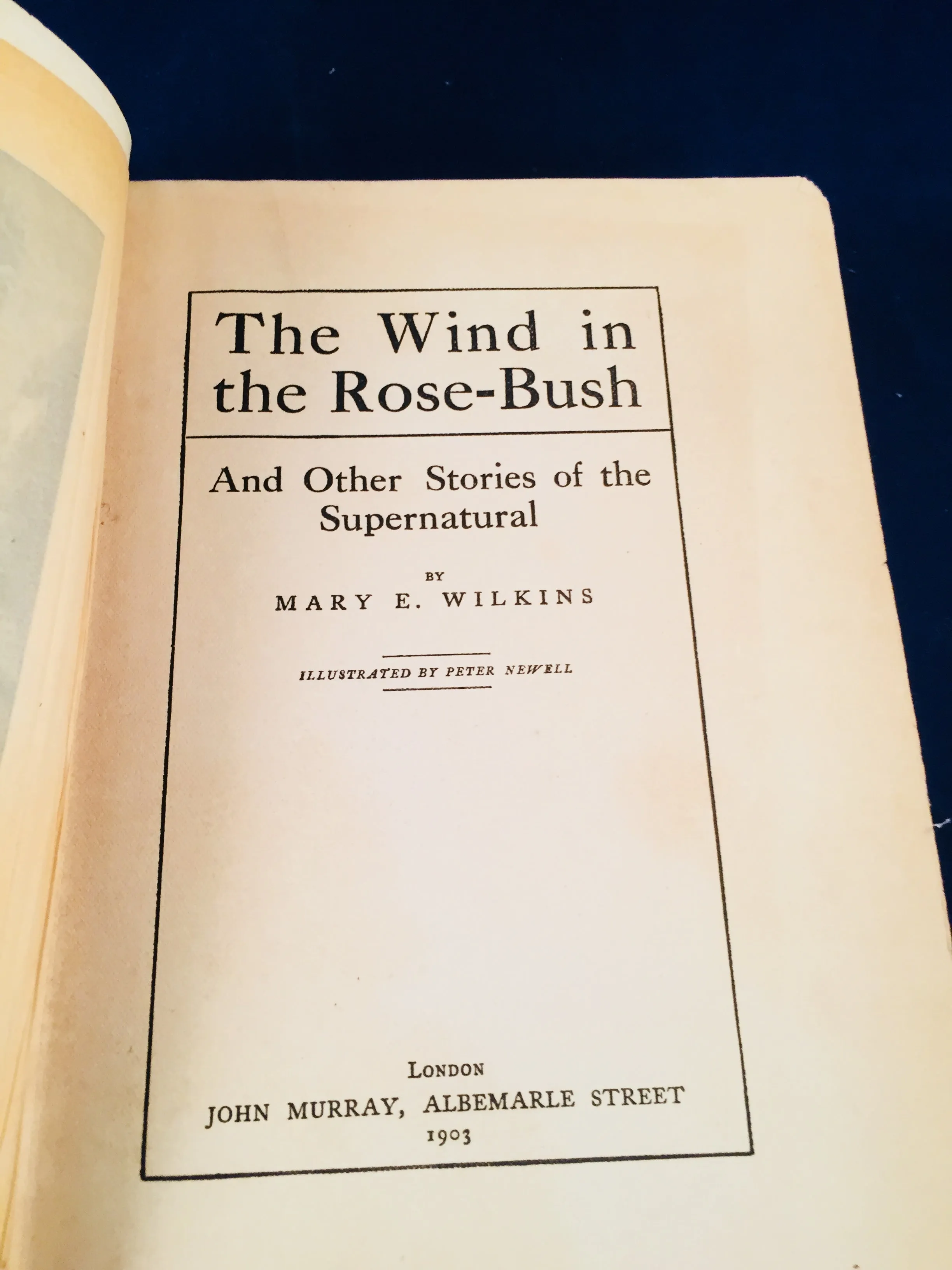 Mary E. Wilkins - The Wind In The Rose-Bush, John Murray 1903 (English 1st Edition)