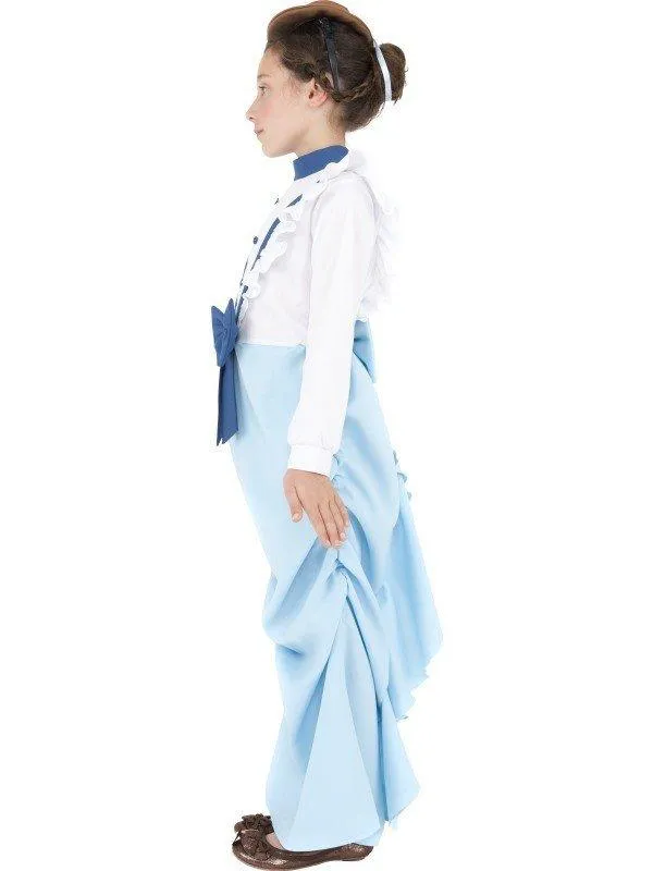 Mary Poppins Historical Victorian Posh Girl Costume Nanny Fancy Dress