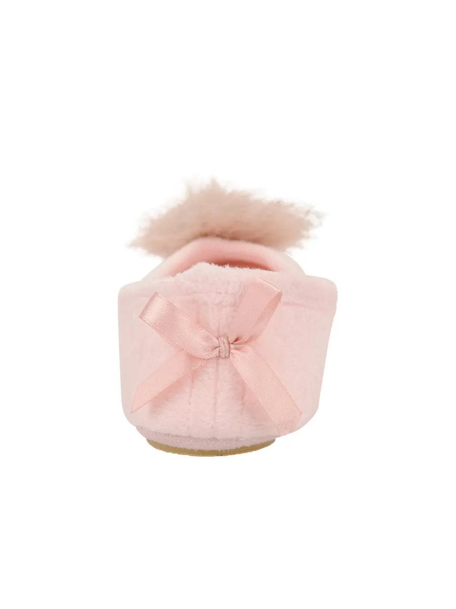 Meghan Faux Fur Pom Slipper