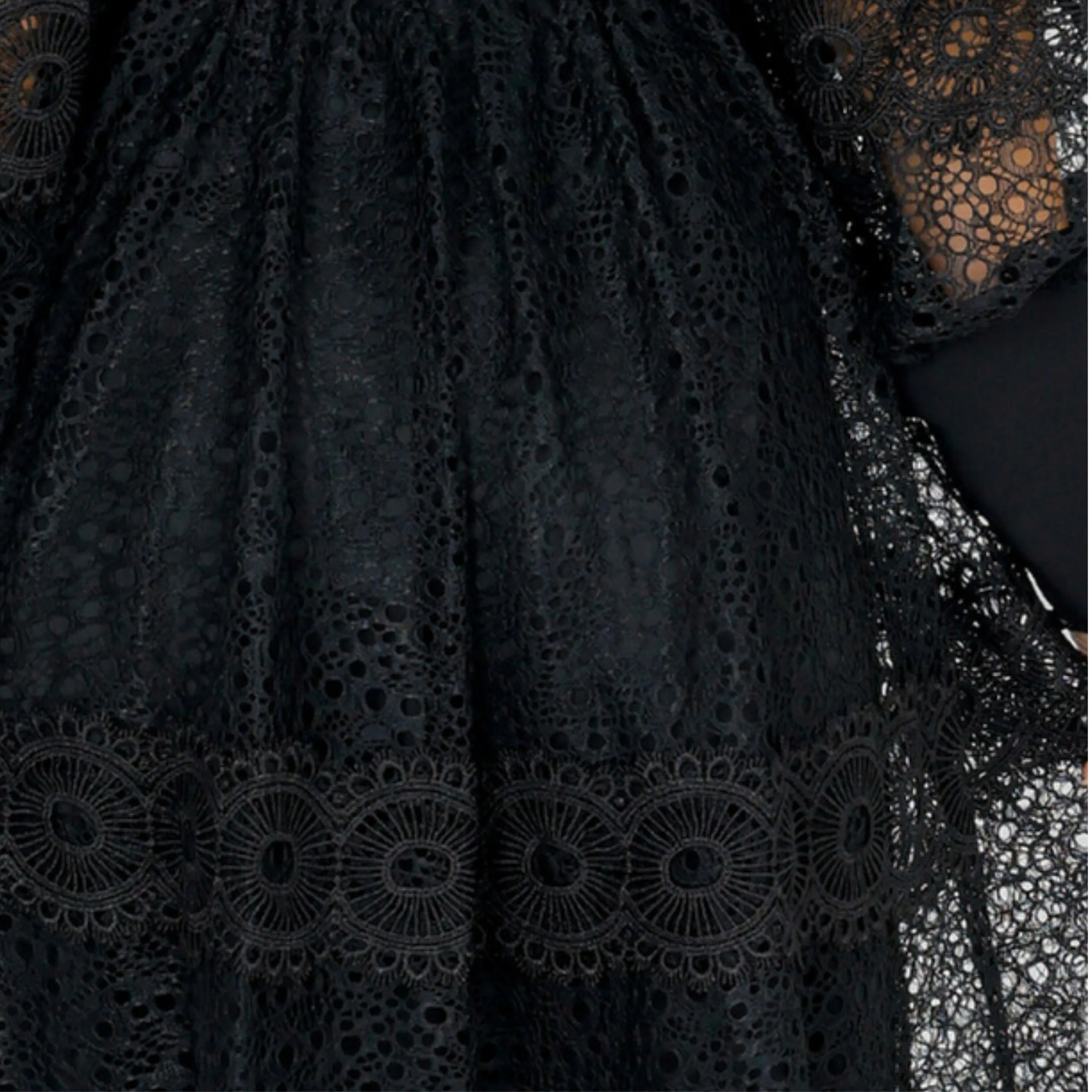 Melvina Lace Mini Dress Long Sleeve