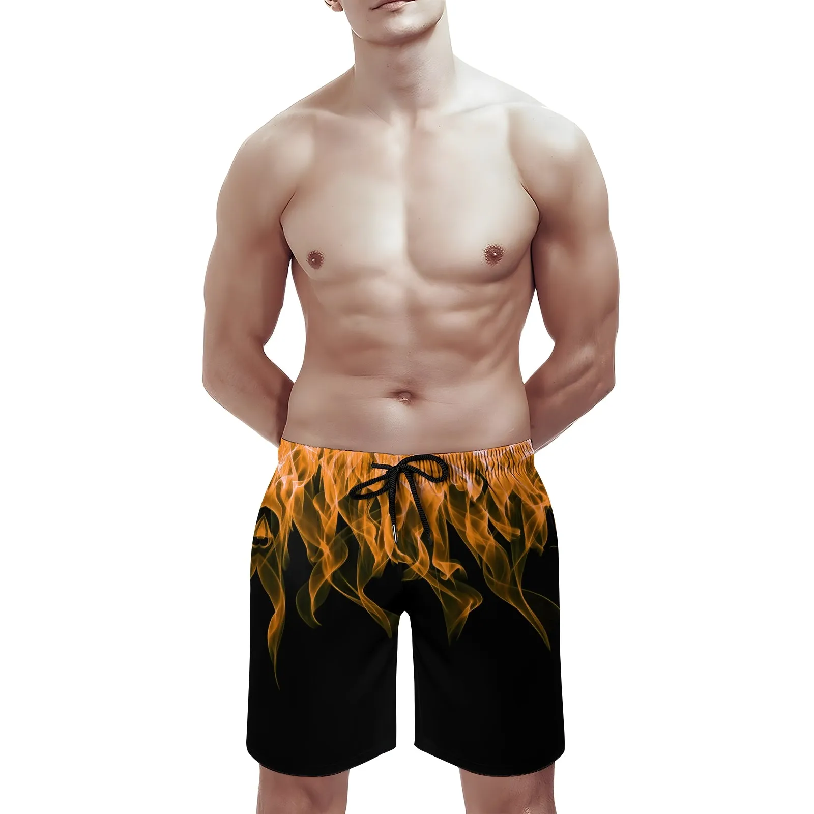 Mens Casual Color Block Shorts 2410001008
