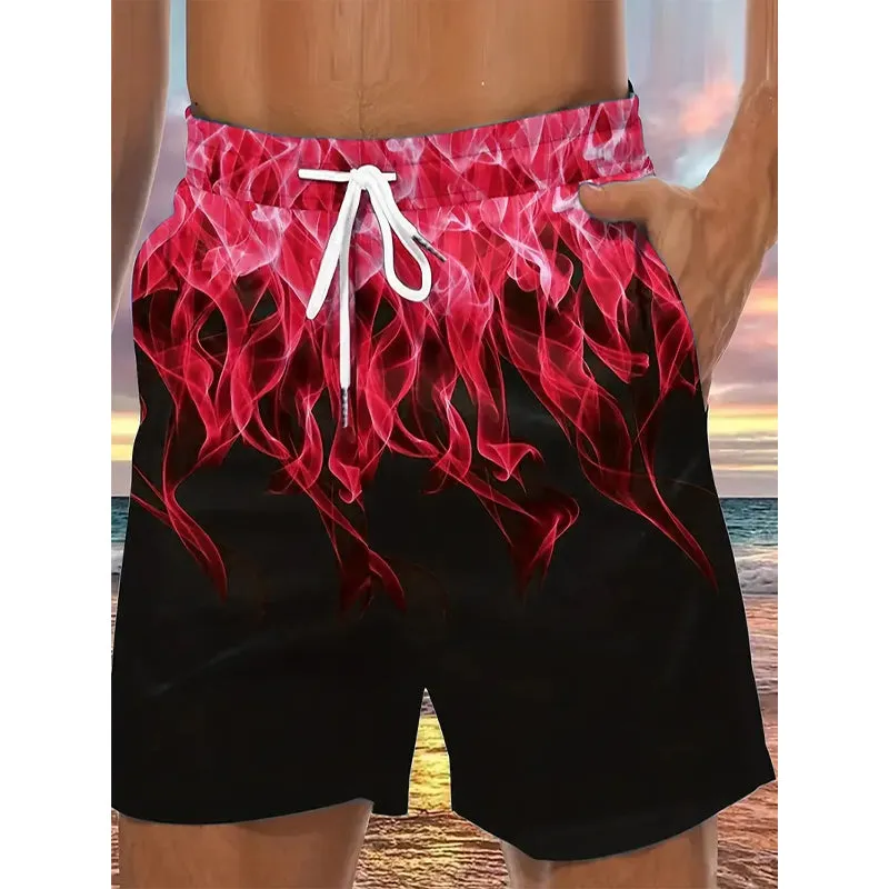 Mens Casual Color Block Shorts 2410001008