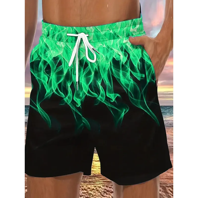 Mens Casual Color Block Shorts 2410001008