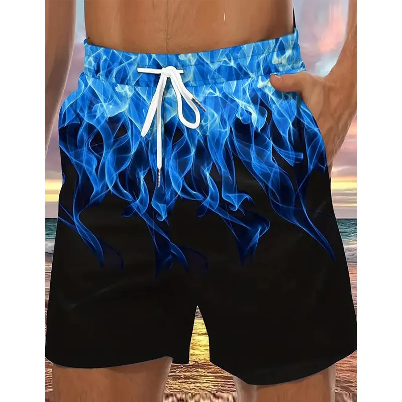 Mens Casual Color Block Shorts 2410001008