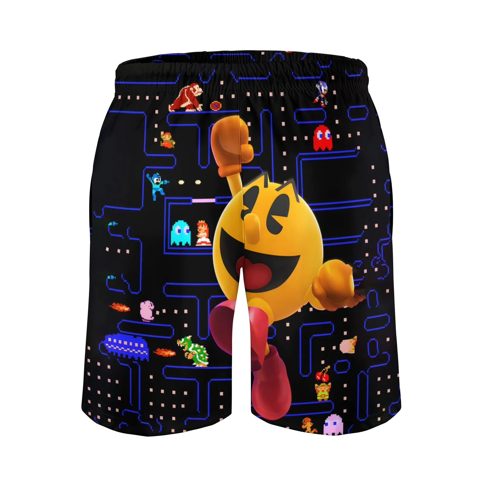 Men's Greedy Bean Print Casual Shorts