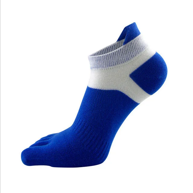 Men's Toe Socks for Cycling Fitness Workout | Cotton Sports Yoga Socks