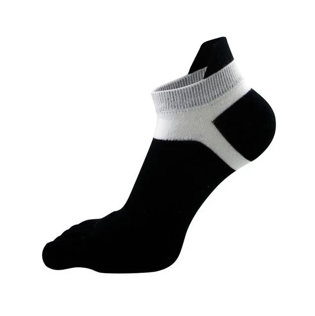 Men's Toe Socks for Cycling Fitness Workout | Cotton Sports Yoga Socks