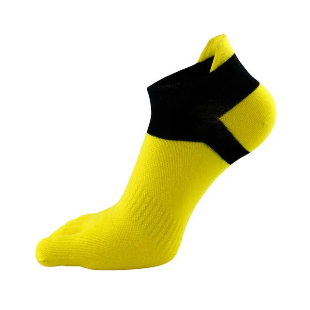 Men's Toe Socks for Cycling Fitness Workout | Cotton Sports Yoga Socks