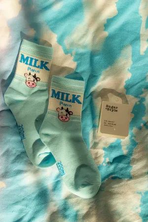 Milk Carton Socks