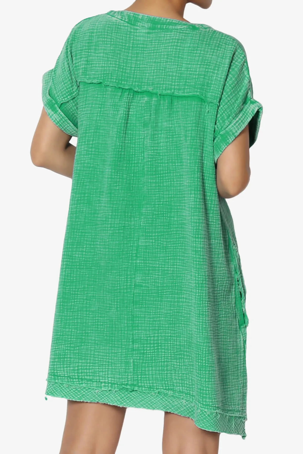 Milly Washed Gauze Babydoll Shift Mini Dress