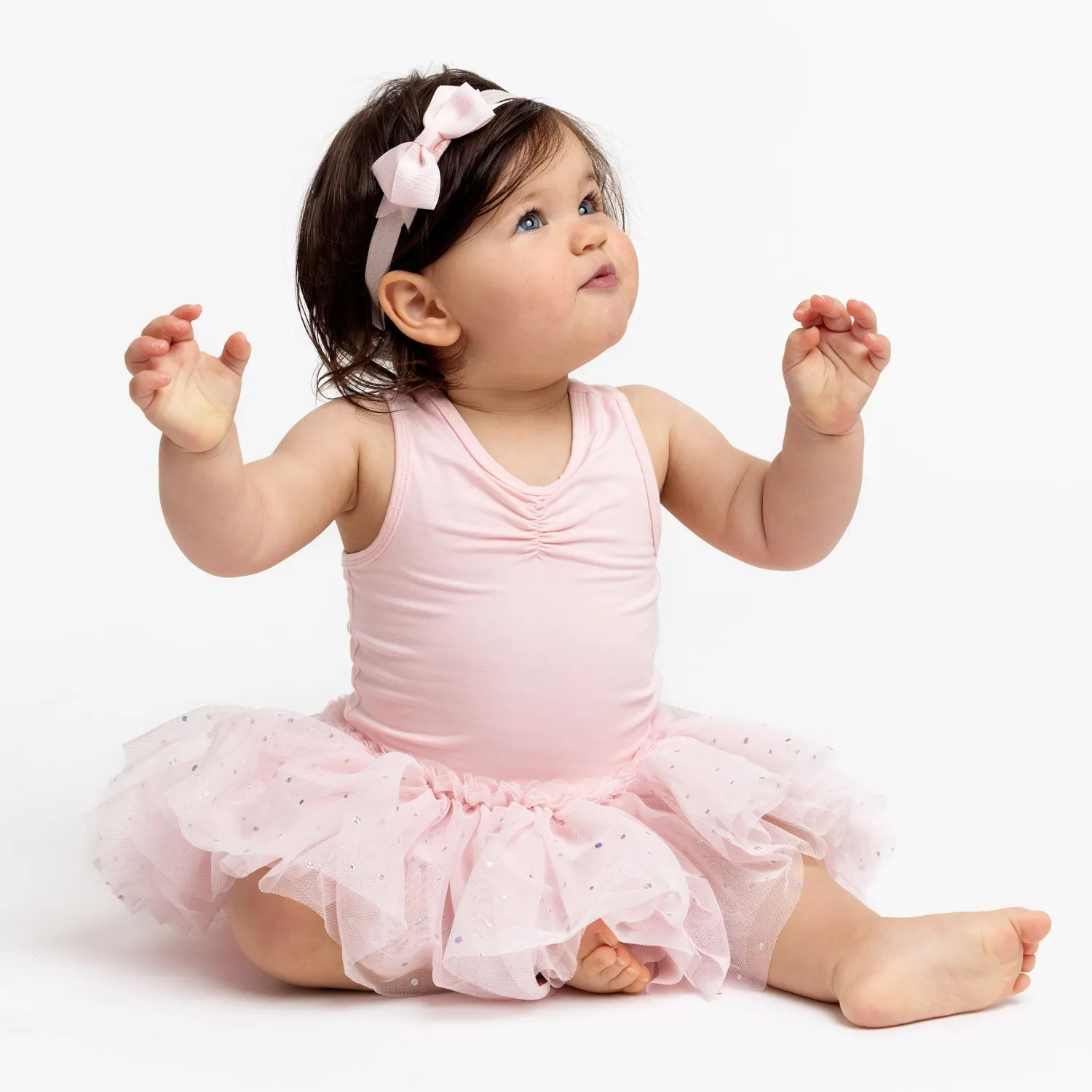 Minnie: Baby Ballet Bow Back Tutu Dress in Pink