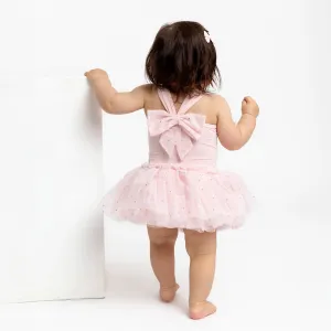 Minnie: Baby Ballet Bow Back Tutu Dress in Pink