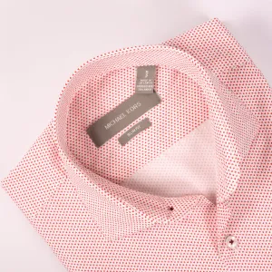 MK White & Red Printed Shirt