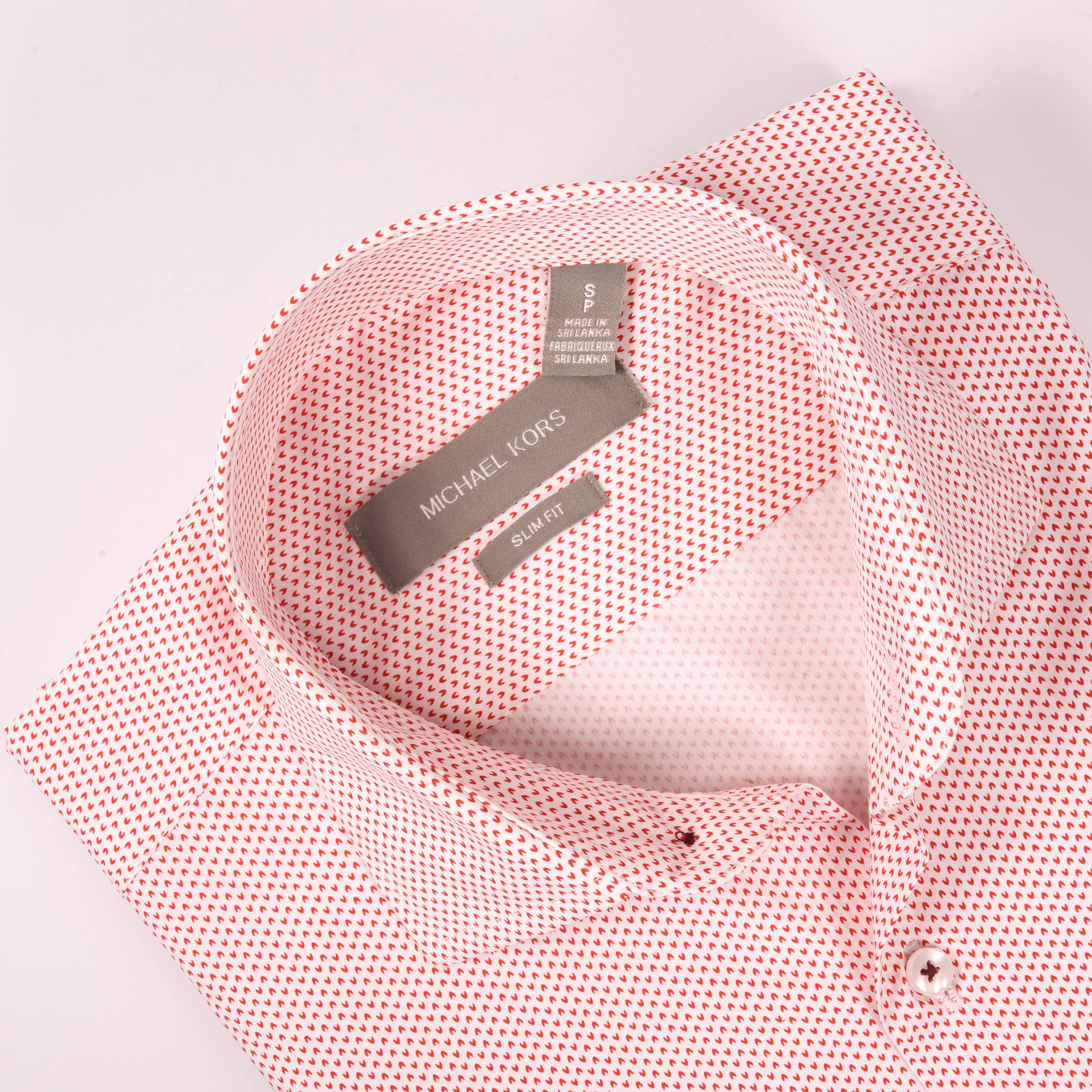 MK White & Red Printed Shirt