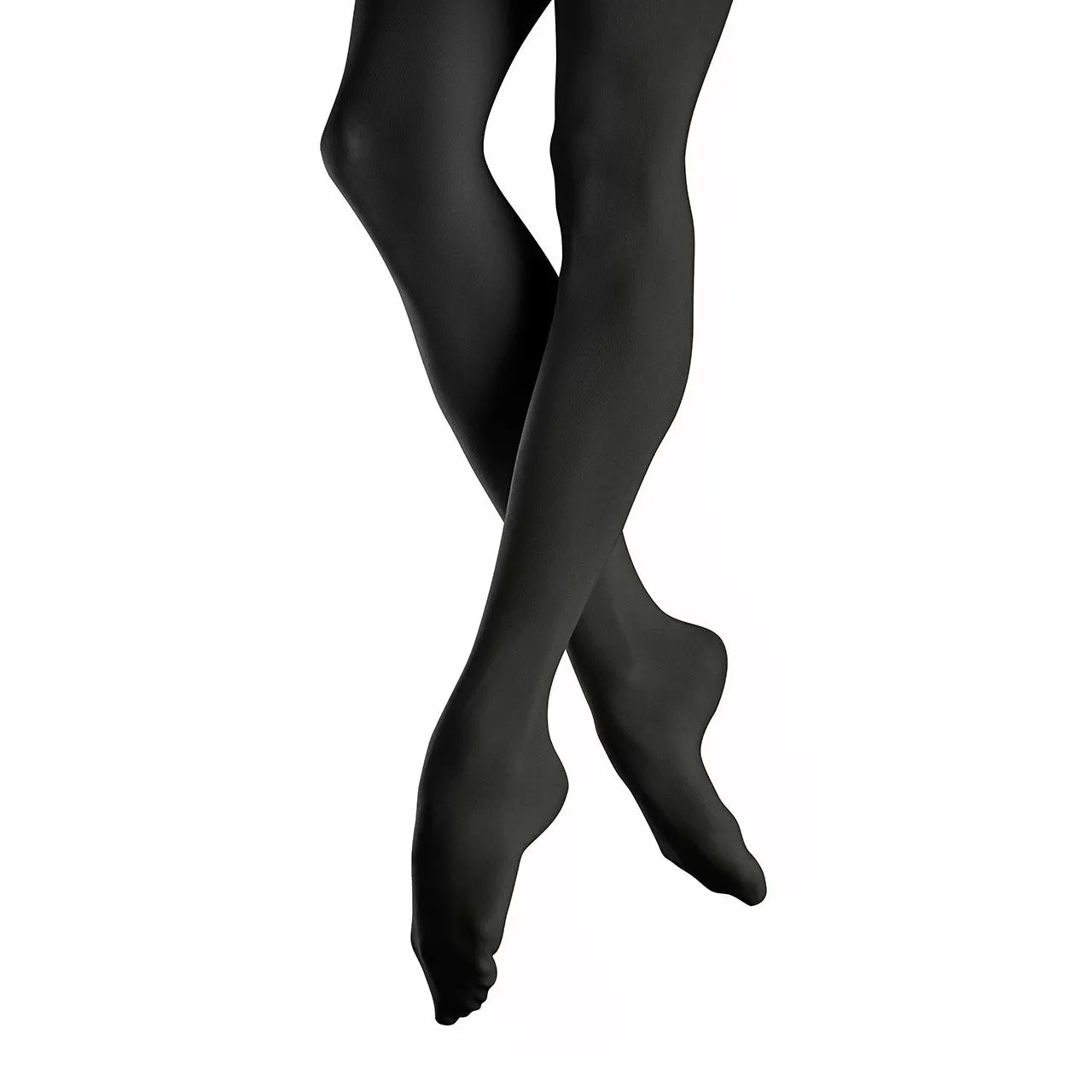 Mondor Adult Black Performance Footed Tights