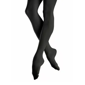Mondor Adult Black Performance Footed Tights