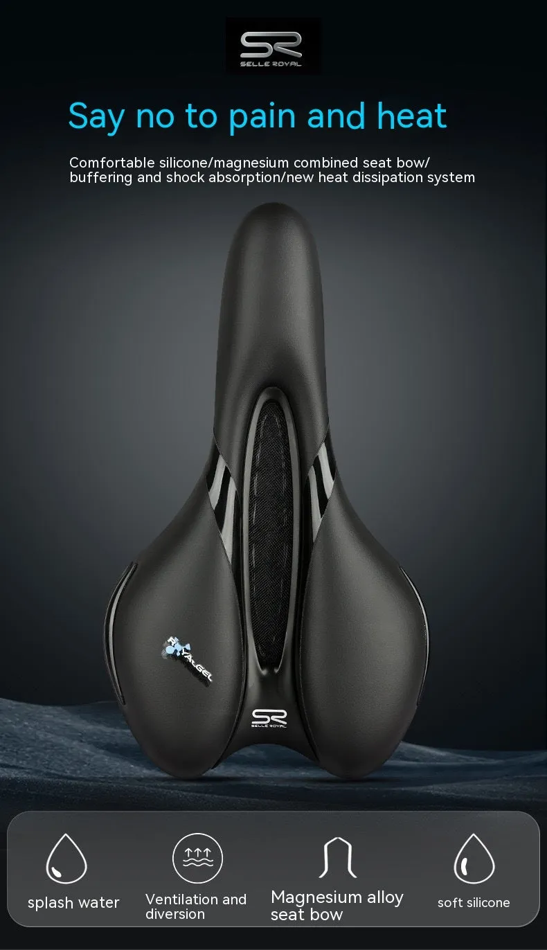 Mountain Highway Bike Saddle Silicone Shockproof Breathable Bicycle Seat