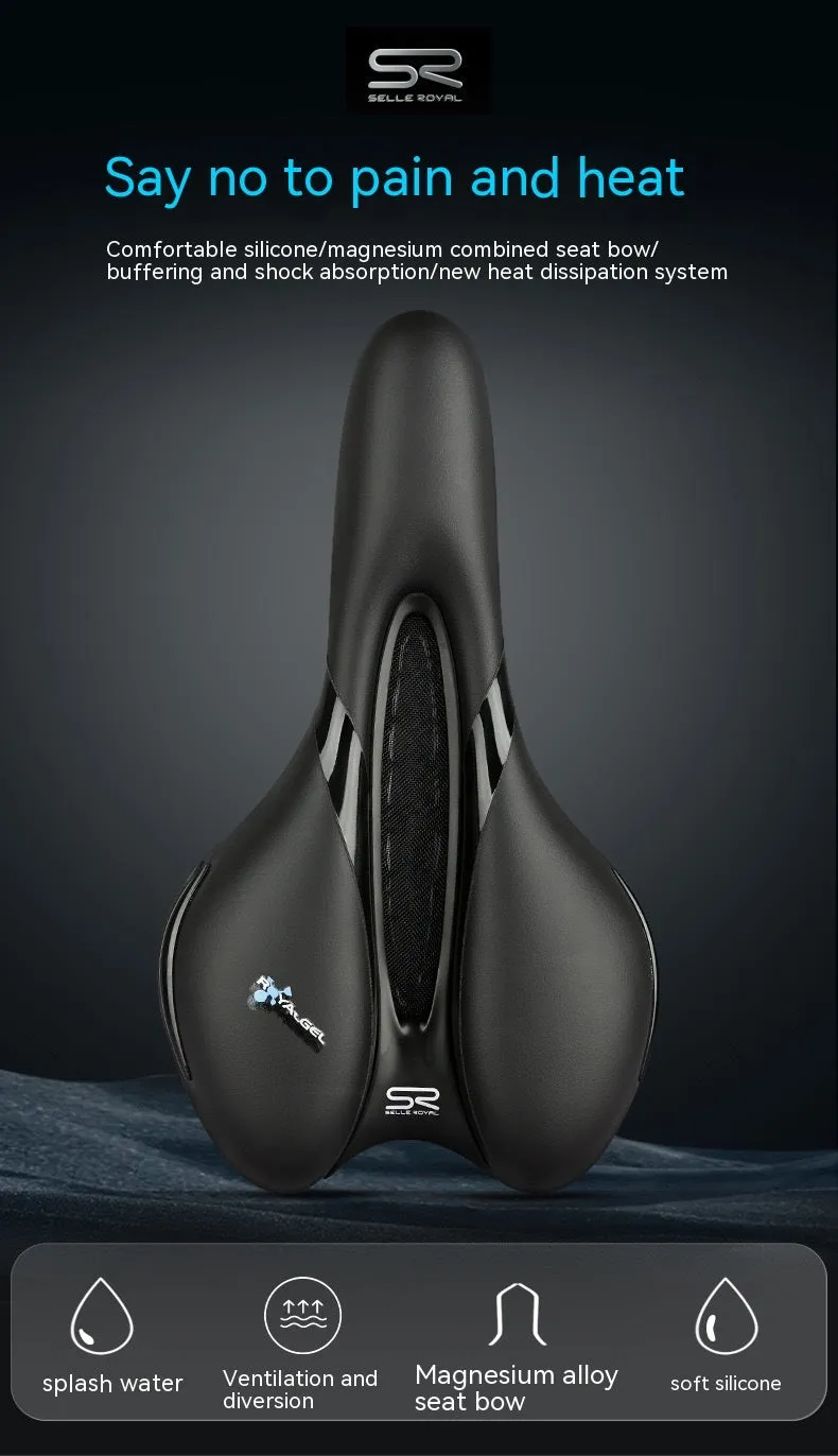 Mountain Highway Bike Saddle Silicone Shockproof Breathable Bicycle Seat